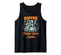 Divertido Humor alienígena café reuniendo Especies Espacio Camiseta sin Mangas