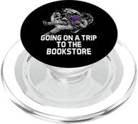 Divertido Humor de Gusano de Biblioteca Going on a Trip to The Bookstore PopSockets PopGrip para MagSafe