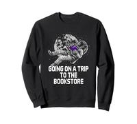 Divertido Humor de Gusano de Biblioteca Going on a Trip to The Bookstore Sudadera