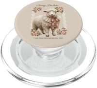 Divertido Humor de Oveja Floral Cordero Vintage Linda Cita de Oveja PopSockets PopGrip para MagSafe