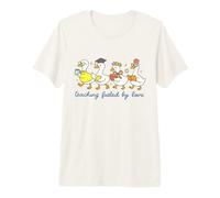 Divertido Humor de Pato Profesor, enseñanza impulsada por el Amor Camiseta Premium