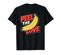 Divertido Humor de plátano Pela el Amor Camiseta