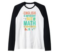 Divertido Humor matemático gramatical para Profesores y Estudiantes Nerd Camiseta Manga Raglan