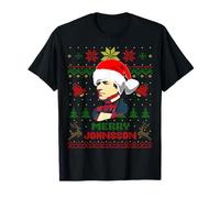 Divertido Humor navideño del Presidente Johnson de Andrew Camiseta