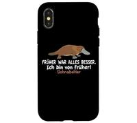 Divertido Humor Schnabeltier Früher War Alles Besser Carcasa para iPhone X/XS
