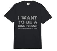 Divertido Humor Texto Gente Divertida Divertido Quiero Ser Una Buena Persona Comfort Colors Adult Heavyweight T-Shirt