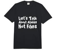Divertido Humor TXT Gente Divertida Hablemos de Extraterrestres, no Archivos Comfort Colors Adult Heavyweight T-Shirt