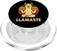 Divertido Humor Zen Gráfico de Meditación Llama Yoga PopSockets PopGrip para MagSafe