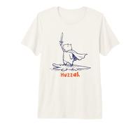 Divertido Huzzah Capibara Montando Cocodrilo Cocodrilo Camiseta Premium