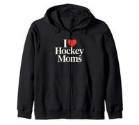Divertido I Love Hockey Mamás Deportes Romance Admirador Fan Humor Sudadera con Capucha