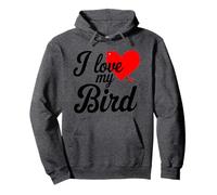Divertido I Love My Bird Cool for Bird Moms Dads Linda novedad Sudadera con Capucha