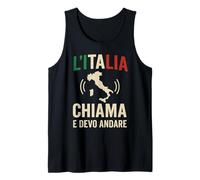 Divertido idioma italiano diciendo que Italia está llamando y debo irme Camiseta sin Mangas