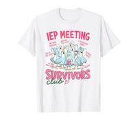 Divertido IEP Reunión Survivors Club Maestro Educación Especial Camiseta