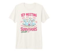 Divertido IEP Reunión Survivors Club Maestro Educación Especial Camiseta Premium