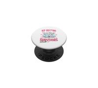 Divertido IEP Reunión Survivors Club Maestro Educación Especial PopSockets PopGrip Adhesivo