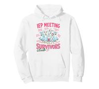 Divertido IEP Reunión Survivors Club Maestro Educación Especial Sudadera con Capucha
