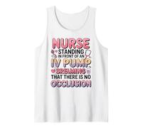 Divertido Im Just a Nurse in The Front IV Pump Struggle Nurses Camiseta sin Mangas