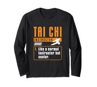 Divertido Instructor de Tai Chi Definición Fighting Tai Chi Trainer Manga Larga