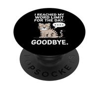 Divertido introvertido Alcanzé mi límite de Palabras para Hoy Adiós PopSockets PopGrip Adhesivo