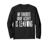 Divertido introvertido Mi Actividad grupal Favorita se va Manga Larga