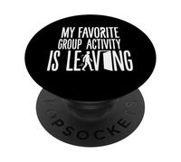 Divertido introvertido Mi Actividad grupal Favorita se va PopSockets PopGrip Adhesivo