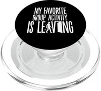 Divertido introvertido Mi Actividad grupal Favorita se va PopSockets PopGrip para MagSafe