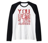 Divertido Introvertido Sarcástico Decir Basta Interacción Camiseta Manga Raglan
