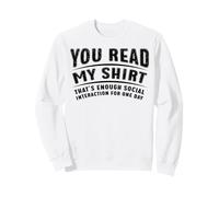 Divertido Introvertido Sarcástico Decir Basta Interacción Sudadera