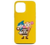 Divertido Italiano Brainrot Meme Béisbol Capuchino Asesino Carcasa para iPhone 13 Pro MAX