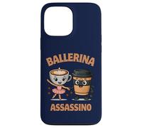 Divertido Italiano Brainrot Meme Capuchino Asesino Bailarina Carcasa para iPhone 13 Pro Max