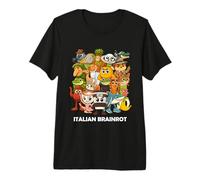 Divertido Italiano Brainrot Meme Todos los Personajes Estilo Lindo Niños Camiseta Premium