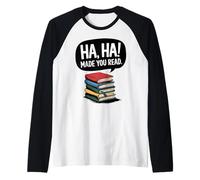 Divertido, ja, ja, te hizo leer, profesor lector, Día de los Inocentes de 2025 Camiseta Manga Raglan