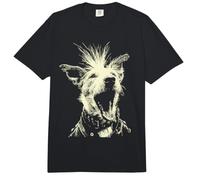 Divertido Jack Russell Rocker Músico Perro Punk Rock Grunge Comfort Colors Adult Heavyweight T-Shirt