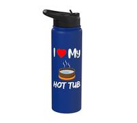 Divertido jacuzzi propietario cita I love jacuzzis bañera de hidromasaje al aire libre Stainless Steel Insulated Water Bottle