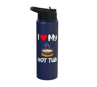 Divertido jacuzzi propietario cita I love jacuzzis bañera de hidromasaje al aire libre Stainless Steel Insulated Water Bottle