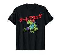 Divertido japonés Gamer Rana Lindo Kawaii Anime Arte Juegos Camiseta