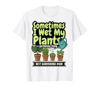 Divertido Jardinería Humor Jardín Mamá A Veces Mojo Mis Plantas Camiseta gráfica económica, Hombre, Blanco, L