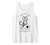 Divertido jarrón roto para amantes de los gatos sarcásticos Cómo te atreves a culparme Camiseta sin Mangas