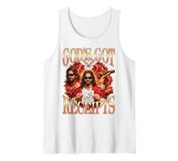 Divertido Jesús Cristianismo Fe Dios Tiene Recibos Camiseta sin Mangas