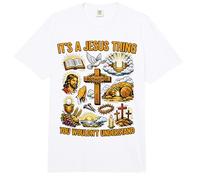 Divertido Jesús Cristianismo Fe Que no entenderías Comfort Colors Adult Heavyweight T-Shirt