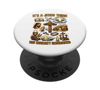 Divertido Jesús Cristianismo Fe Que no entenderías PopSockets PopGrip Adhesivo
