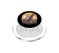 Divertido Jesús Montando T-Rex Dinosaurio Meme Parodia para creyentes PopSockets PopGrip para MagSafe