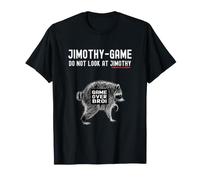 Divertido Jimothy Juego No Mires Al Mapache Gamer Meme Ropa Camiseta