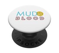 Divertido Jinete de ATV Diciendo, el Barro está en mi Sangre PopSockets PopGrip Adhesivo