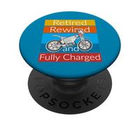 Divertido Jinete de Bicicleta eléctrica Completamente Cargado con cableado PopSockets PopGrip Adhesivo
