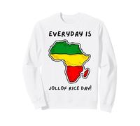 Divertido Jollof Rice Y Lobo Africano Sudadera