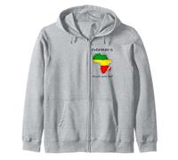 Divertido Jollof Rice Y Lobo Africano Sudadera con Capucha