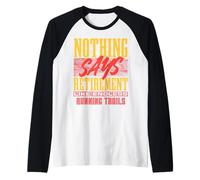 Divertido Jubilación Correr Maratón Jubilado Runner Camiseta Manga Raglan