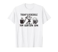 Divertido Jubilado para Mujeres Horario de Hoy Café Golf Cerveza Camiseta