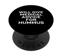 Divertido Judío Árabe Medio Oriente Sirio Médico MD Hummus PopSockets PopGrip Adhesivo
